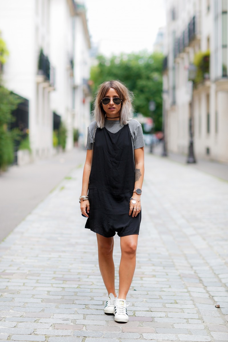 Street style, Noholita (blogger) arriving at Y3 Spring-Summer 2017 menswear show held at ENSCI Les Ateliers, in Paris, France, on June 26th, 2016. Photo by Marie-Paola Bertrand-Hillion/ABACAPRESS.COM